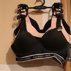 3 Pack U.S. Polo Association Sports Bra